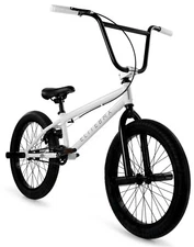 ELITE 20" Freestyle BMX Bike -White & Black -New