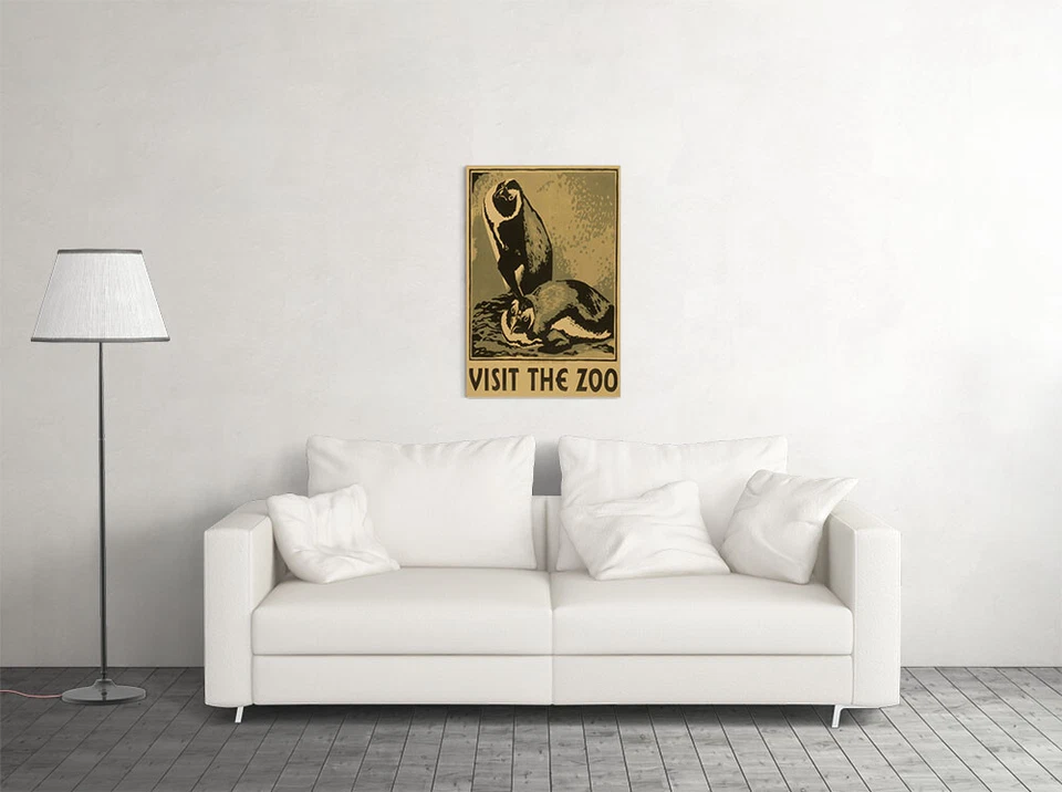 1936 Visit The Zoo! Penguin Classic Wpa Federal Wall Art Home - POSTER 20"x30" - Imagem 2 de 3