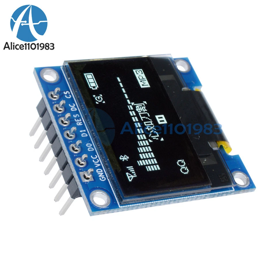 White 3-5V 0.96" SPI Serial 128X64 OLED LCD LED Display Module for Arduino - Image 3 of 4