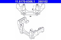 ATE 11.8170-0306.1 Halter, Bremssattel Vorderachse FÜR Audi Seat Skoda VW