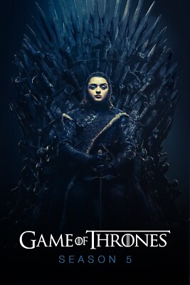 Game of Thrones GOT Season 5 Braavos Dany Meereen Stannis Arya Tyrion Poster