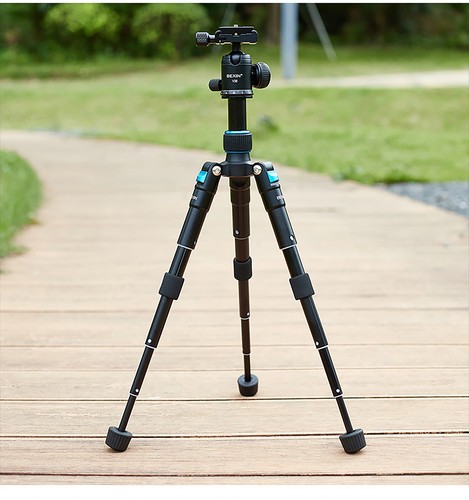 CNC Mini Portable Tripod Stand Holder Aluminum for DSLR Camera Smartphone - Picture 11 of 15