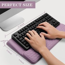 Computer Keyboard Stand Memory Foam Pad with Wrist Rest Dual-Angle Ergonomic