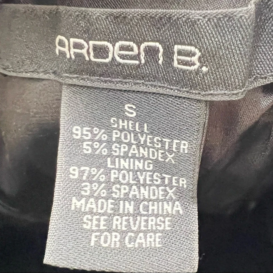 Arden B. Black strapless mini cocktail formal prom sheath dress small S B168 - Image 2 of 3