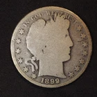 1899 **S** BARBER SILVER HALF DOLLAR ***NICE COIN!***  FREE SHIPPING! C1897