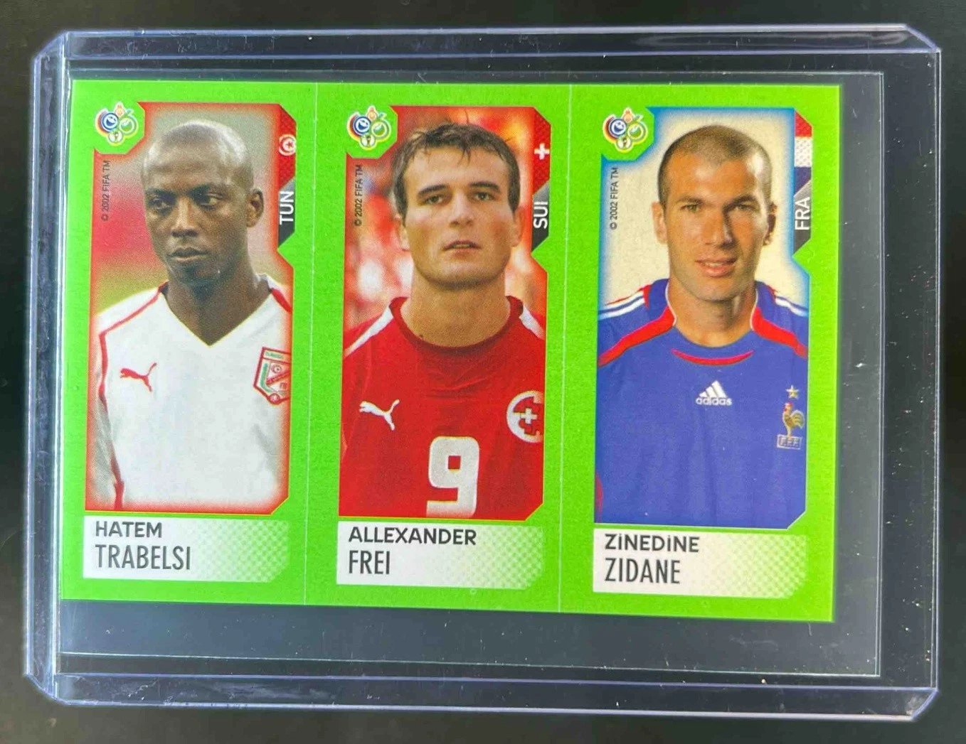 2006 Panini World Cup Germany Zinedine Zidane Frei Trabelsi #247 / 264 302