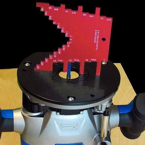 Step Depth Gauge 2 In 1 Accurate Markings Gauge For Router Table Saw Red - Picture 17 of 24