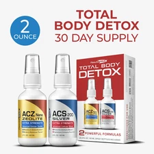 Results RNA Total Body Detox ACZ Zeolite & ACS Silver - 2 fl oz - Newest Exp.