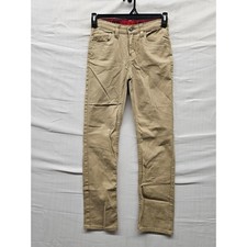 Levi's Boys Slim 511 Pants Tan Cotton Blend Stretch Size 14