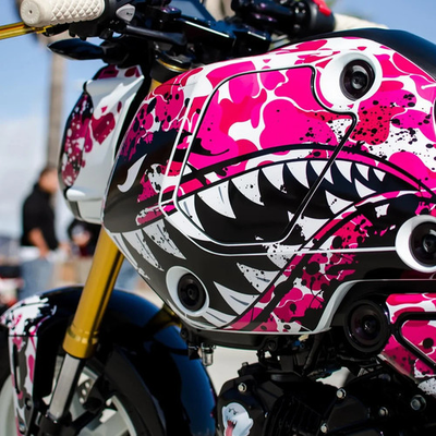#ad Honda Grom The Shark Pink Graphics Decal Sticker Kit 2021 2022 2023 2024 $135.00