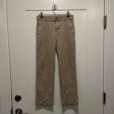 Vineyard Vines Boys Khaki Breaker Pants Tan Chino Straight Leg Size 12