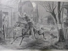 1894 Revolutionary War  Print - Paul Revere's Ride, April 19, 1775 - MY LAST ONE
