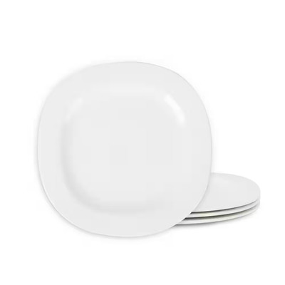 Quadro 4-Piece White Porcelain Full Set (Service for 4)