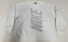 Vintage Nike Sweatshirt Mens Large L Leopard Crew Neck Spellout Made In USA KE10