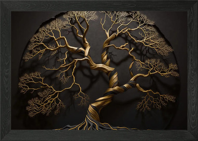 Abstract tree art Framed Wall Art Poster Canvas Print Picture