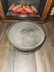 Old Vintage Lodge 14 Cast Iron Camp 3 leg Dutch Oven Cast Iron Pot Discontinued