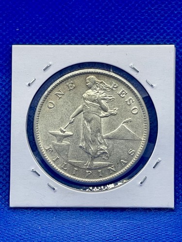 1908-s Filipina 1 Silver Peso - Picture 2 of 2