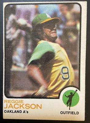 1973 Topps Baseball #255 Reggie Jackson Oakland Athletics MLB HOF