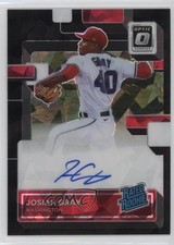 2022 Panini Donruss Optic Black Cracked Ice Prizm 2/30 Josiah Gray Auto 2s2