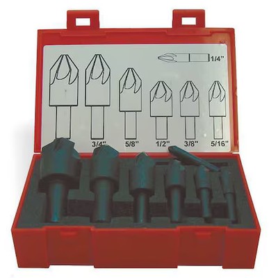 Keo 919-000-040 90 Deg 6 Flute 7 Piece Countersink Set Co