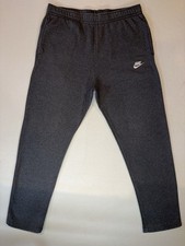 Nike Men's Dark Gray Sweatpants Drawstring Elastic Waist Straight Leg Size Large