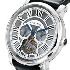 Cartier Rotonde de Cartier Tourbillon Watch 45MM Grey Roman Numerals Dial Pla... 3