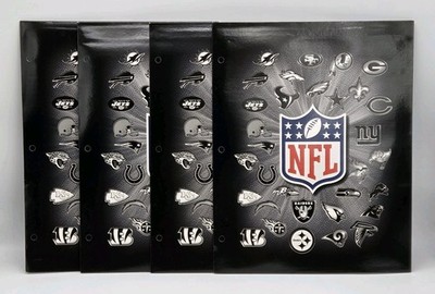 NFL Football All Team 2-Pocket Portfolio Paper Folder 4pk Markings CR Gibson