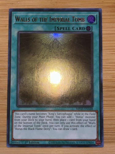 Yugioh - Walls of the Imperial Tomb - MP25-EN168 - Ultra Rare - NM/M