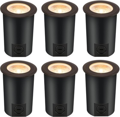 LED Ground Lights 6 Pack 9W Landscape Selectable