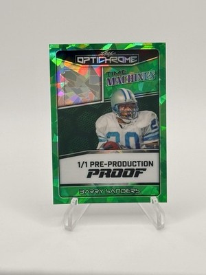 2025 Leaf Optichrome Barry Sanders Time Machines Pre-Production Proof 1/1