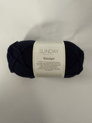 PetiteKnit DOUBLE SUNDAY Wolle dunkelblau 5591 Sandnes Garn x10St