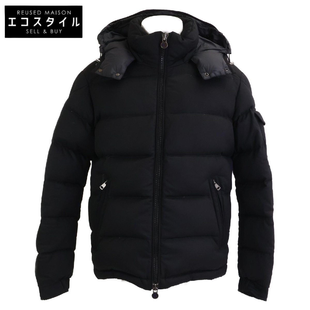 MONCLER MONTGENEVRE Wool down jacket 2 Black Men s