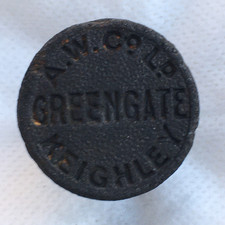 Greengate A.W. Co Keighley antique vintage soda ginger beer bottle screw stopper