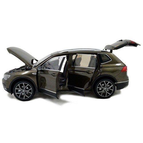 118 Brown Volkswagen Tiguan L 2017 Diecast Miniature Model Car Doors Open Toy - Picture 5 of 8