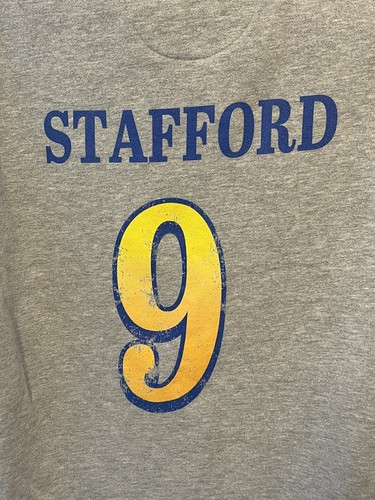 Los Angeles Rams #9 Stafford Quarterback Sweatshirt L Super Bowl LVI 56 Fanatics - Picture 4 of 9