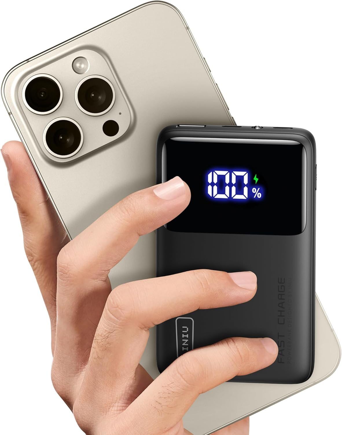 Slim 10000mAh 22.5W PD USB C Power Bank with Fast Charging Portability-image