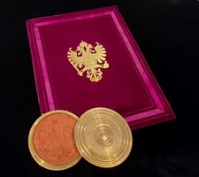 Austria Emperor Franz Joseph Signed Royal Patent Grant of Arms Nobility POPOVIC