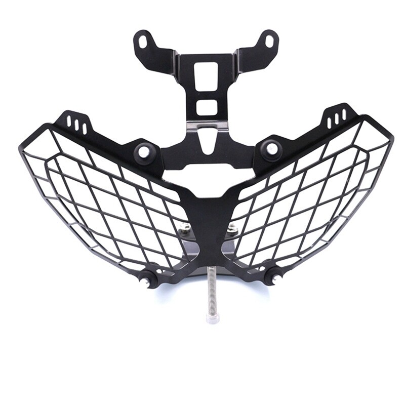 2X(Motorcycle Headlight Grille Guard Protector Cover for CRF1000L