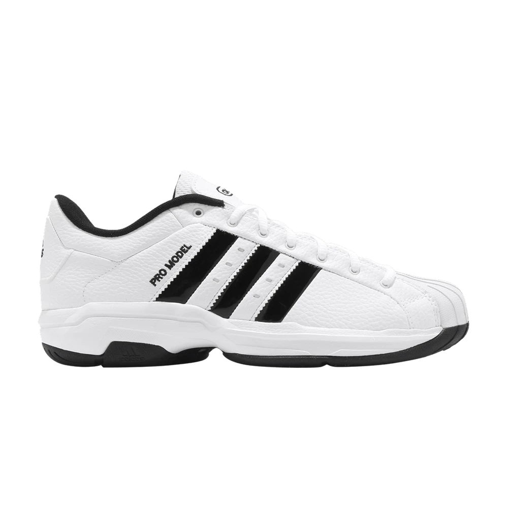 シューズ(男性用) adidas PRO MODEL 2G 27cm adidas Pro Model 2G Low White Black for Sale - Authenticity