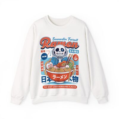 Snowdin Forest Ramen Vintage Crewneck Sweatshirt. Undertale Video Game. Sans.