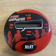 Scrabble Catch Phrase Electronic Handheld Travel Party Game Night Hasbro Tested