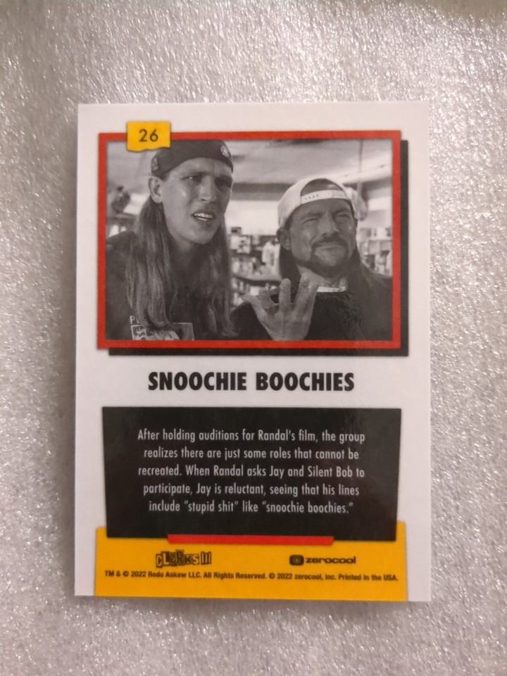 Clerks III Zerocool Base Set Card #26 Snoochie Boochies Clerks 3 Jay ...