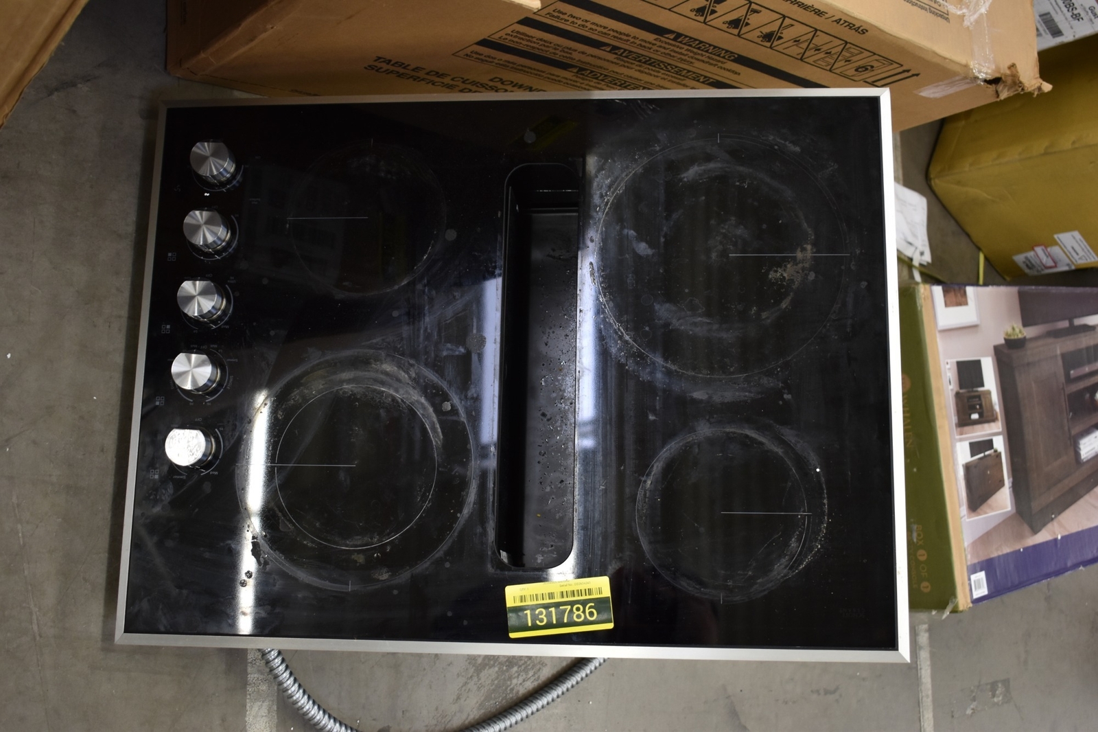 JennAir EuroStyle JED3430GS 30" Black Downdraft Electric Cooktop