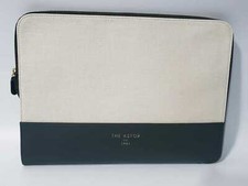For 13" Leather Macbook Laptop Notebook Zipper Carrying Sleeve Case Pouch Bag