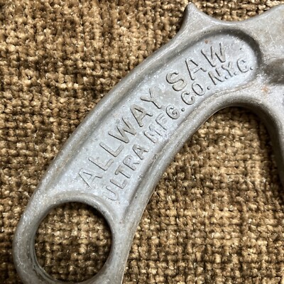 名器 希少 Wilson ultra2 MIDSIZE 80s Vintage Vintage ALLWAY Cast Metal Saw Handle ULTRA MFG CO. NYC Pistol Grip