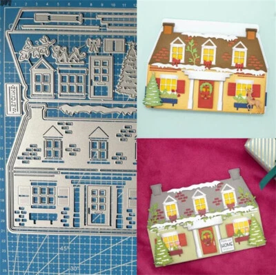 House Metal Cutting Dies Mold Scrapbooking Paper Card Stencil Embossing Craft