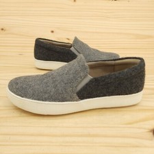 Naturalizer Womens Shoes Sz 6 M Gray Fabric Slip On Loafers Career Casual Office
