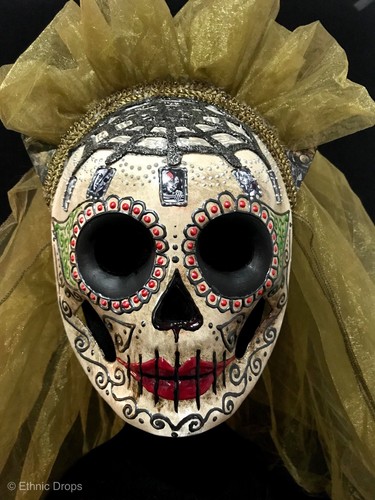 Venetian mask, day of the dead mask, sugar skull, skull mask, dead bride - Picture 9 of 10