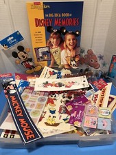 Ultimate Disney Scrapbook Lot Stamps Stickers Cardstock Borders With Iris Case