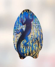 Skim Lizard Wooden Skim Board 2012 Iguana Graphics Boogie Body Surf Board 30x20